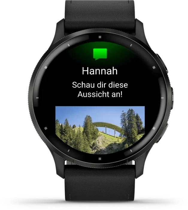 Garmin Venu 3 slate/black leather