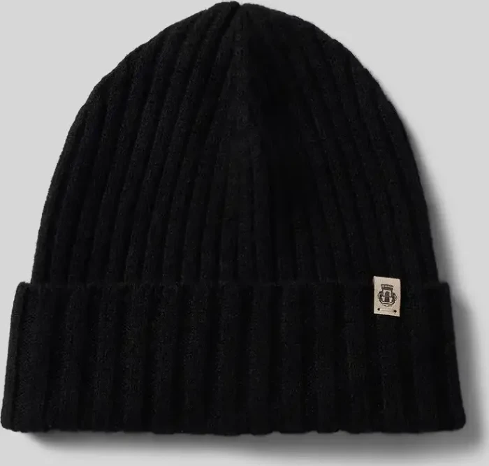 Roeckl Business Cashmere mit Umschlag Mütze schwarz