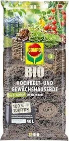 Compo Bio Hochbeet- und Gewächshauserde torffrei, 40l