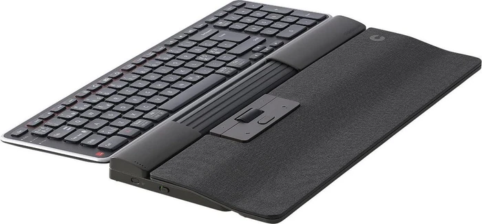 Contour Design SliderMouse Pro Wireless Regular Wrist, Stoff dunkelgrau, USB/Bluetooth