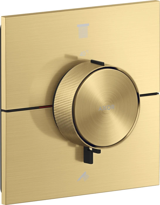 Hansgrohe Axor ShowerSelect ID eckig Thermostat für 2 Verbraucher brushed gold optic