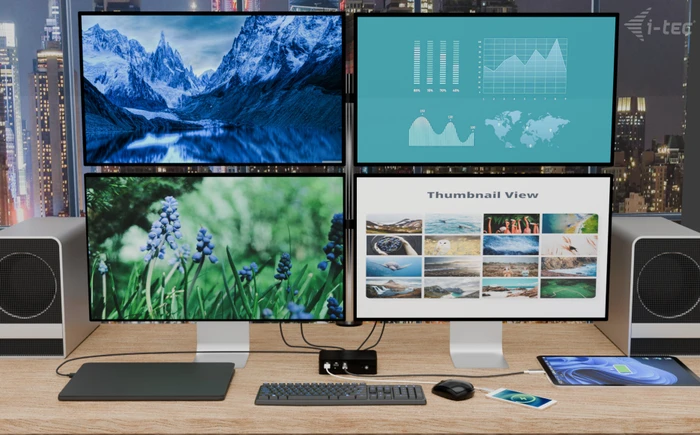 i-tec Thunderbolt 5 Quattro Display Docking Station, Thunderbolt 5 [Buchse]