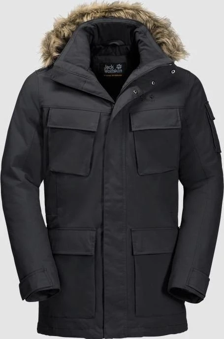 Jack Wolfskin Glacier Canyon Funktionsmantel schwarz (Herren)