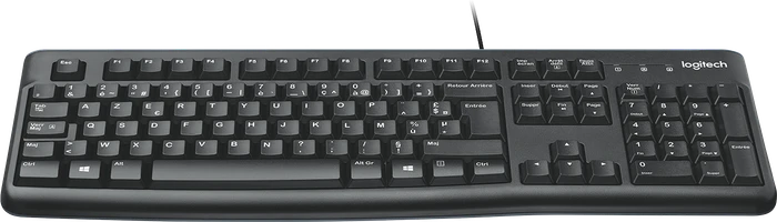 Logitech K120 Tastatur für Schulen, mit abnehmbarer Silikonhülle, USB, FR