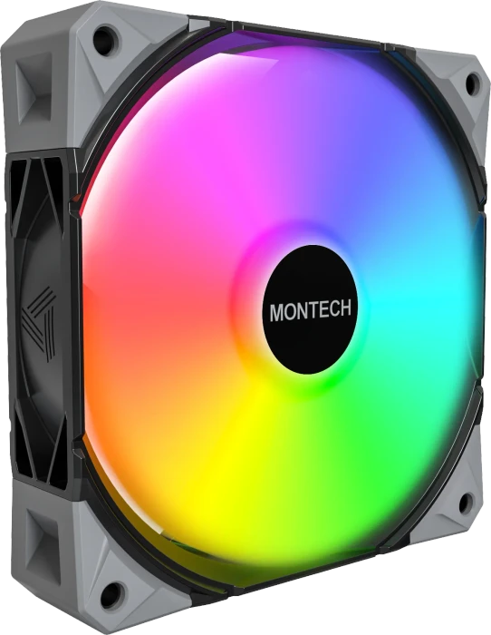 Montech E28 ARGB, schwarz, Lüftersteuerung, 120mm, 3er-Pack