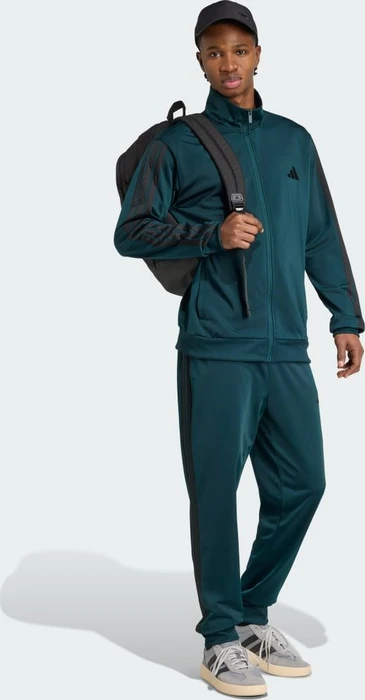 adidas Basic 3-Streifen Tricot Trainingsanzug aurora ivy (Herren)