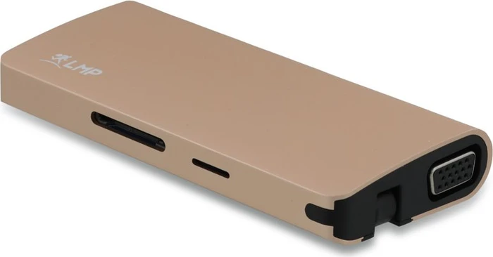 LMP USB-C Travel Dock, 9-Port, USB-C 3.0 [Stecker], gold