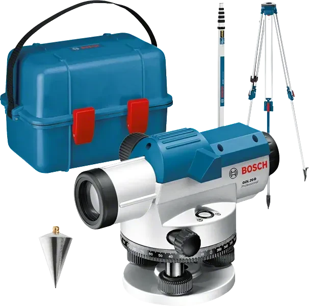 Bosch Professional GOL 20D Optisches Nivelliergerät inkl. Koffer + Zubehör