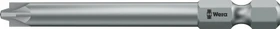 Wera 855/4 PZ/S Pozidriv/Plus-Minus Bit 1/4", 2x70mm, 1 Stück