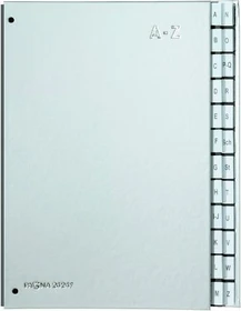 Pagna Pultordner, 24 Fächer, A4, silber