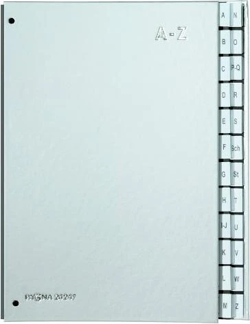 Pagna Pultordner, 24 Fächer, A4, silber