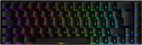 Deltaco Gaming DK440R Wireless 65% Layout, LEDs RGB, schwarz, Kailh Box RED, USB/Bluetooth, DE