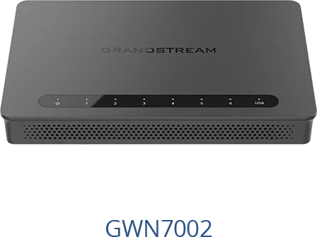 Grandstream GWN7000 Series GWN7002 Desktop Gigabit Router, 4x RJ-45, 2x SFP, 36W PoE