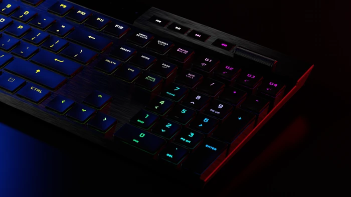 Corsair Gaming K100 AIR Wireless, MX RGB ULP Tactile, USB/Bluetooth, US