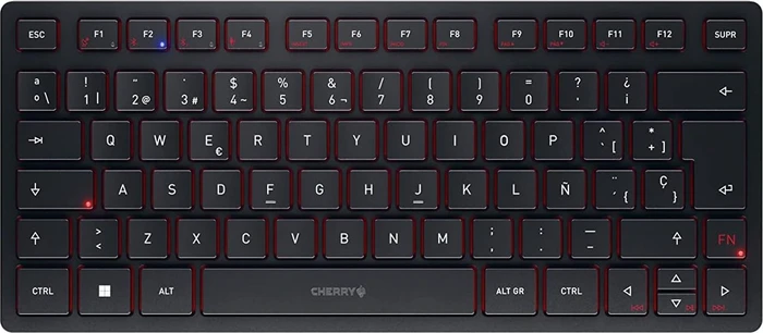 Cherry KW 9200 Mini, schwarz, USB/Bluetooth, ES