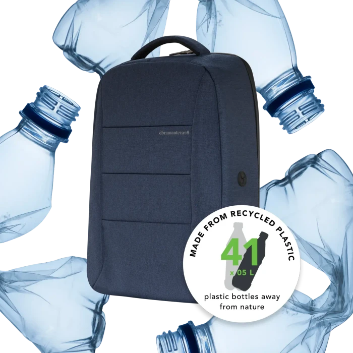 dbramante1928 Christiansborg 16" Recycelter Rucksack, Dunkelblau