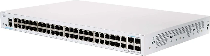 Cisco Business 350 Rackmount Gigabit Managed Switch, 48x RJ-45, 4x SFP+