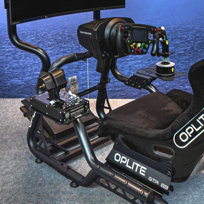 Oplite Simracing & Flightsim Holder für GTR S3/S8 Racing Cockpit, schwarz