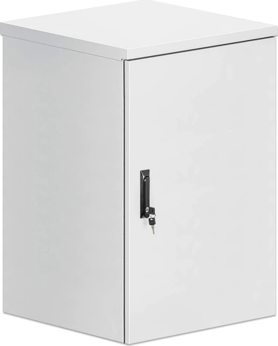 Intellinet Industrial 19" Wandgehäuse Wandverteiler 18HE, Stahltür, IP55, RAL 7035, 600mm tief