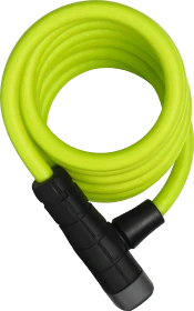 ABUS Primo 5510K/180 + Halter SCMU Spiralkabelschloss, Schlüssel lime