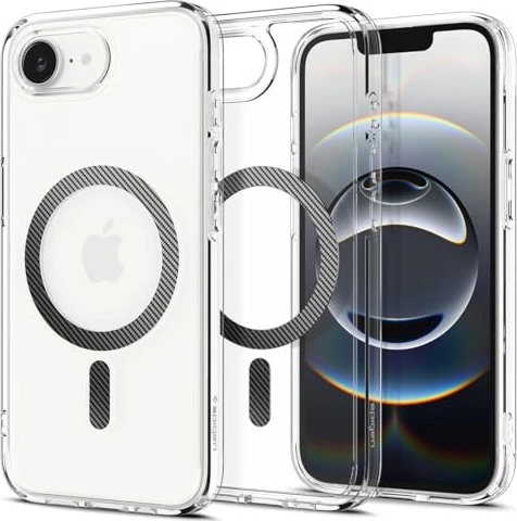 Spigen Ultra Hybrid (MagFit) für Apple iPhone 16e Carbon Fiber