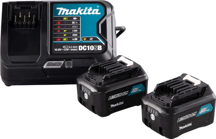 Makita Powersource-Kit Starterset 12V, 4.0Ah, Li-Ionen, 2 Akkus [8.0Ah] [96Wh]