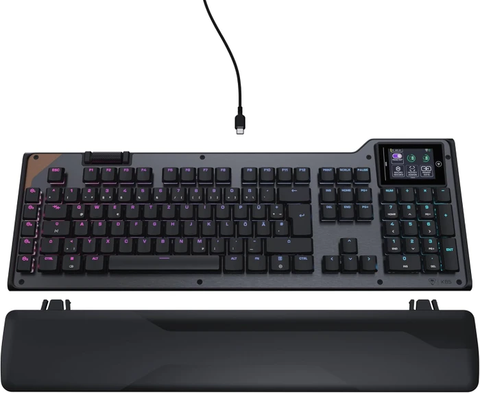 Turtle Beach Command Series KB5, schwarz, LEDs RGB, Low-Profile TITAN Linear, USB, DE