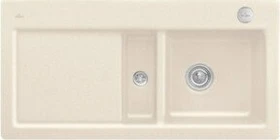 Villeroy & Boch Subway 60 flat flächenbündig Becken rechts mit Ablauffernbedienung ivory