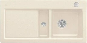 Villeroy & Boch Subway 60 flat flächenbündig Becken rechts mit Ablauffernbedienung ivory