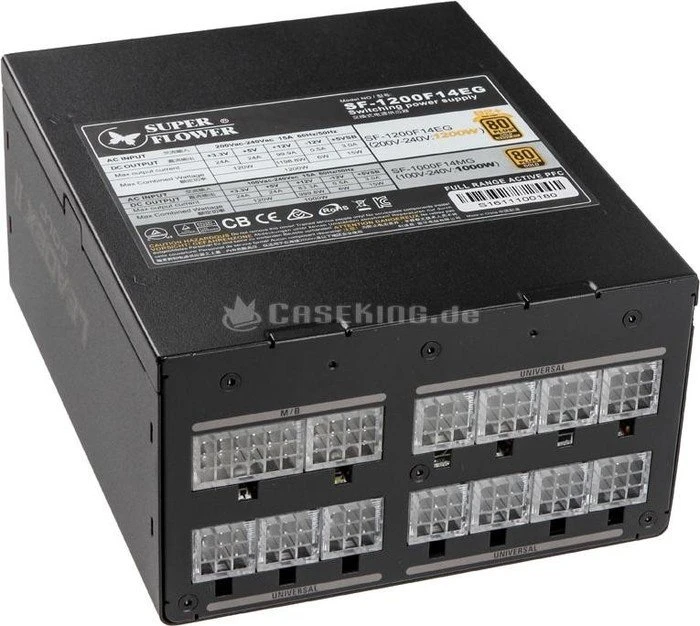 Super Flower Leadex II Gold schwarz 1200W, ATX 2.3