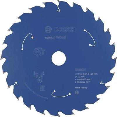 Bosch Professional Expert for Wood Kreissägeblatt 24Z, 165x1x20mm, 1 Stück