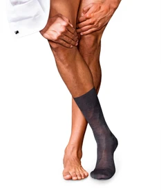 Falke No. 9 Pure Fil d'Écosse Socken anthracite mel. (Herren)