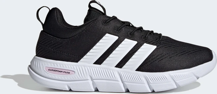 adidas Cloudfoam Flex Elastic Laces core black/zero metalic/almost pink (Damen)