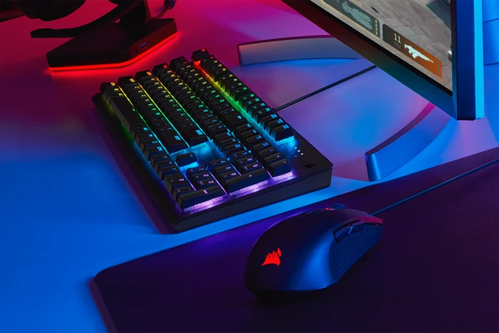 Corsair K60 RGB PRO Low Profile, MX LOW PROFILE RGB SPEED, USB, DE