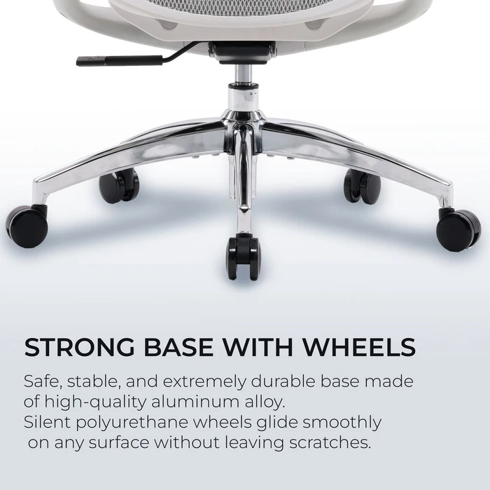 Sihoo Doro C300L Ergonomischer Bürostuhl mit Fußstütze, weiß