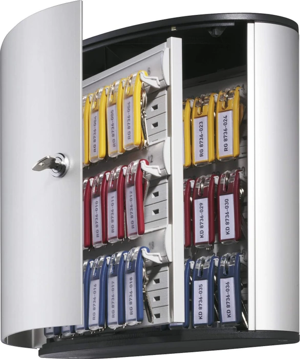 Durable Key Box 36 Schlüsselkasten, silber, Schlüsselschloss