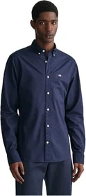 Gant Slim Fit Classic Popeline Hemd langarm marine (Herren)