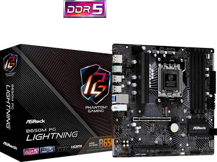 ASRock B650M PG Lightning (AMD AM5)