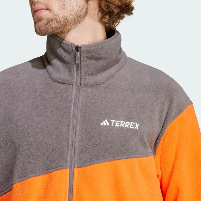 adidas Terrex Multi Fleece Jacke semi impact orange/charcoal (Herren)