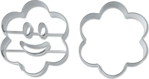 Städter Lachende Blume Präge-Ausstecher-Set, 2-tlg.