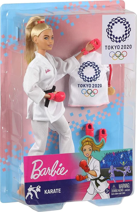 Mattel Barbie - Tokyo 2020 Karate Puppe