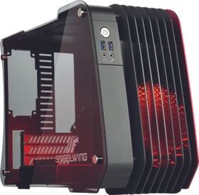 Enermax Steelwing Dynamic Red rot, Glasfenster