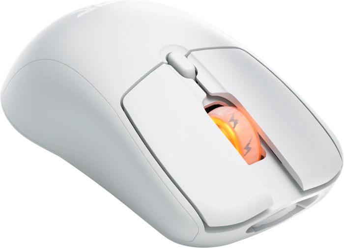 Fnatic Bolt Wireless Gaming Mouse weiß, USB/Bluetooth