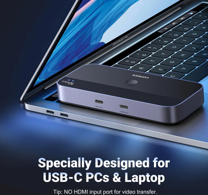 Ugreen USB-C 3.1 Switch, 2 In, 4 Out
