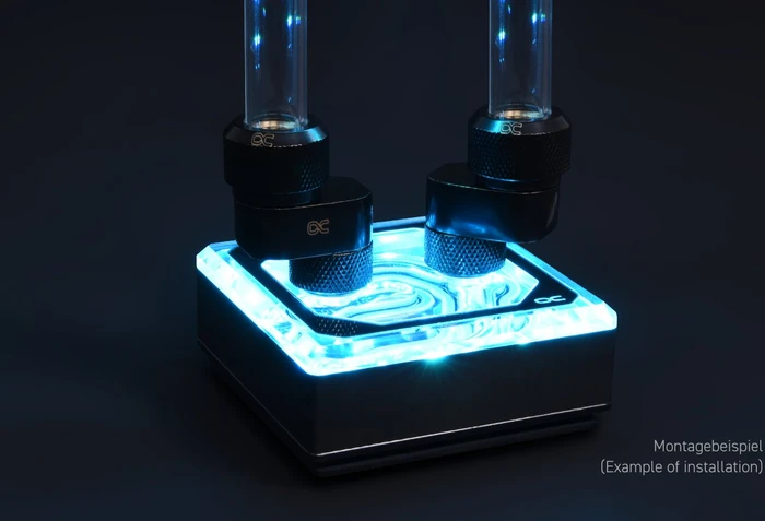 Alphacool Eiszapfen Versatzstück 16mm G1/4" AG auf G1/4" IG drehbar, schwarz