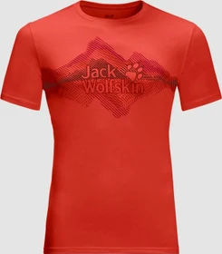 Jack Wolfskin Crosstrail Graphic Funktionsshirt kurzarm lava red (Herren)
