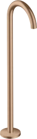 Hansgrohe Axor Uno Wanneneinlauf gebogen bodenstehend brushed red gold