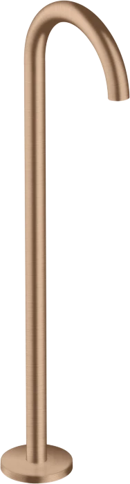 Hansgrohe Axor Uno Wanneneinlauf gebogen bodenstehend brushed red gold