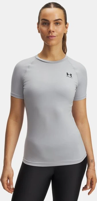 Under Armour HeatGear Armour Kompressionsshirt kurzarm mod gray/black (Damen)
