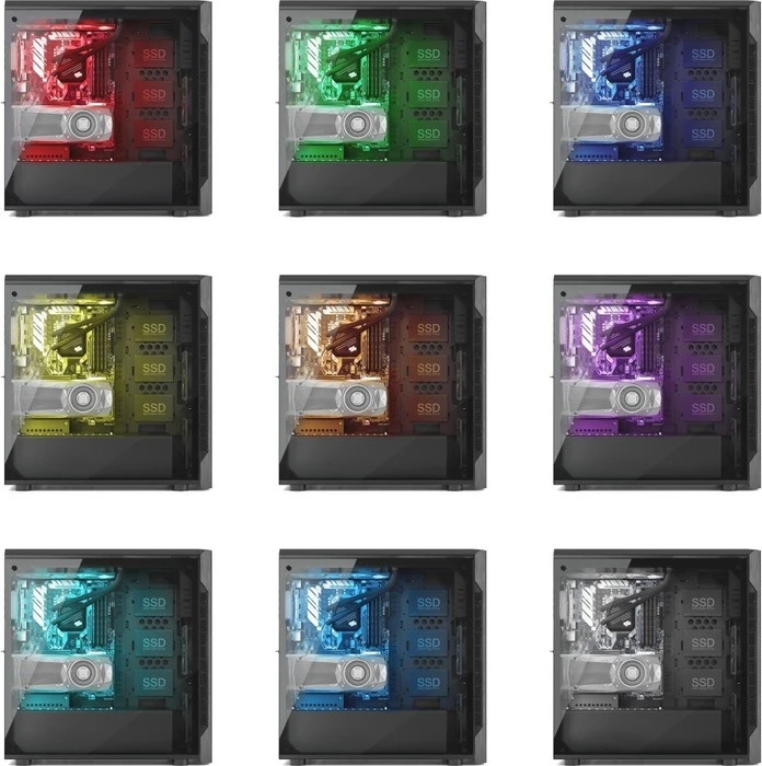 Endorfy SilentiumPC Armis AR7 TG RGB, Glasfenster